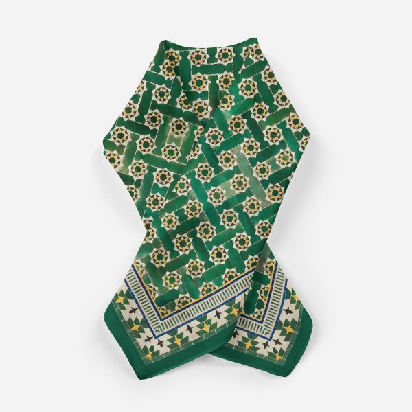 Pañuelo Cuadrado Seda Habotai Andalusí, 55x55cm - Imagen 8