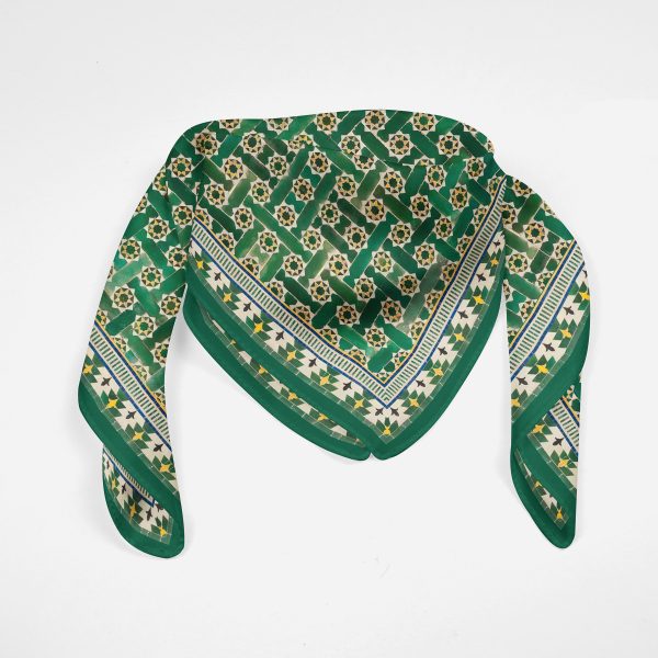 Pañuelo Cuadrado Seda Habotai Andalusí, 55x55cm - Imagen 9