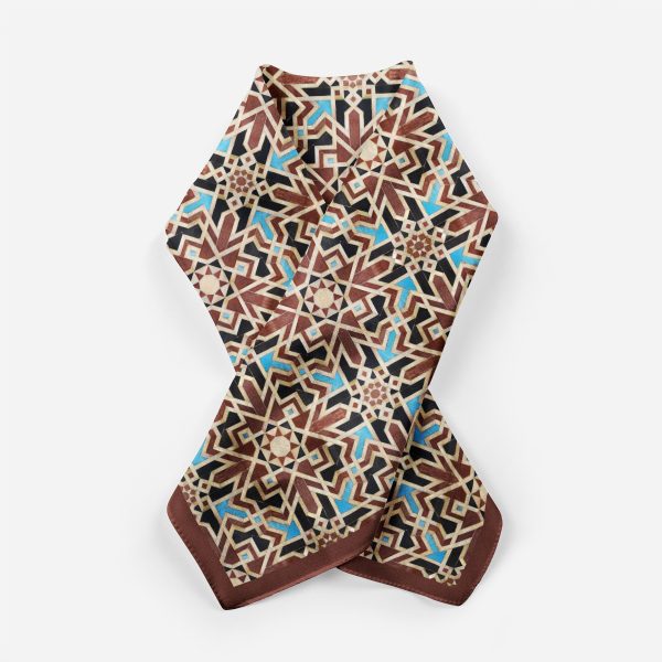 Pañuelo Cuadrado Seda Habotai Maqtub, 55x55cm - Imagen 11