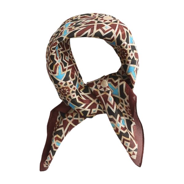 Pañuelo Cuadrado Seda Habotai Maqtub, 55x55cm - Imagen 9