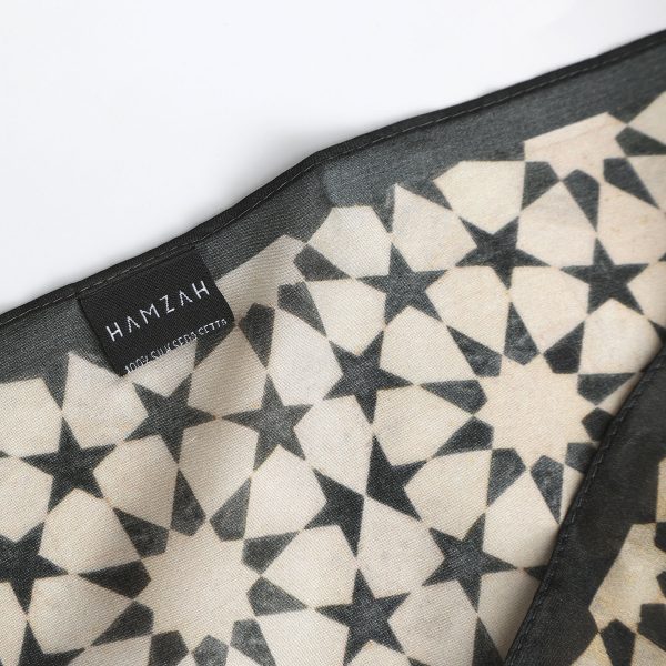 Pañuelo Cuadrado Seda Habotai Nujum, 55x55cm - Imagen 6