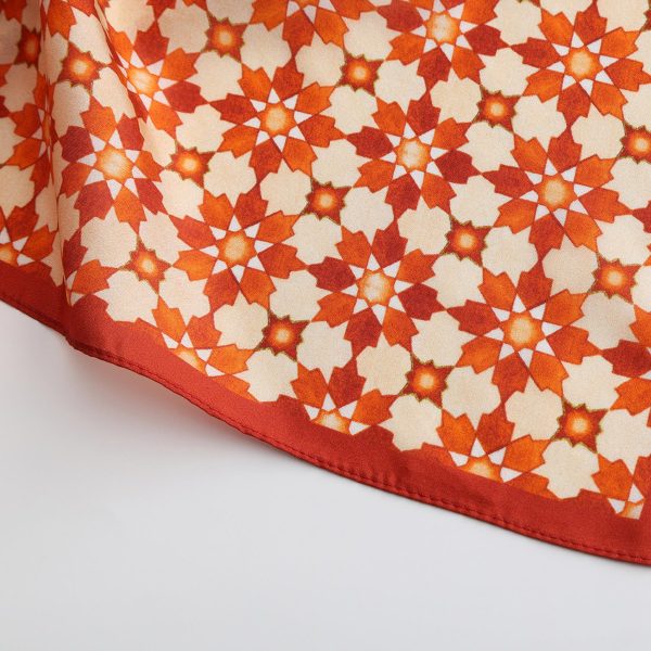 Pañuelo Cuadrado Seda Habotai Cosmo, 55x55cm - Imagen 3