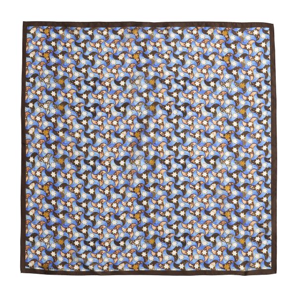 Pañuelo Cuadrado Seda Habotai Pajarita 55x55cm - Imagen 2