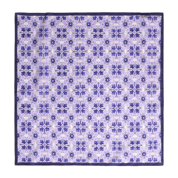 Pañuelo Cuadrado Seda Habotai Sevilla, 55x55cm - Imagen 2