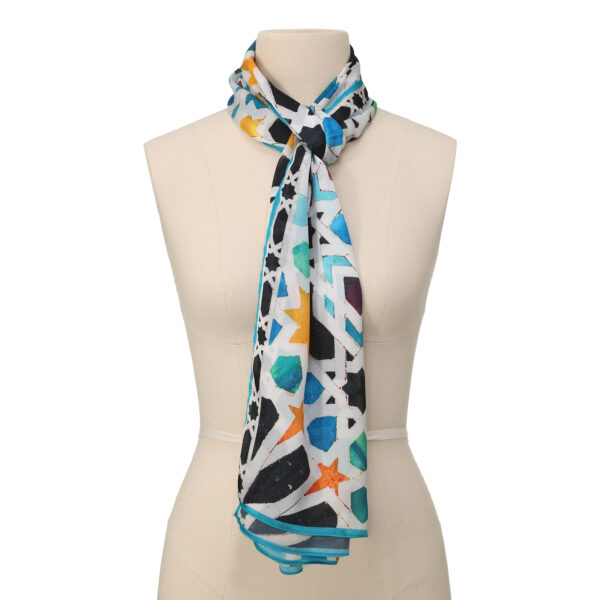 Pañuelo Sahra, Poly Satin, 180 x 65 cm