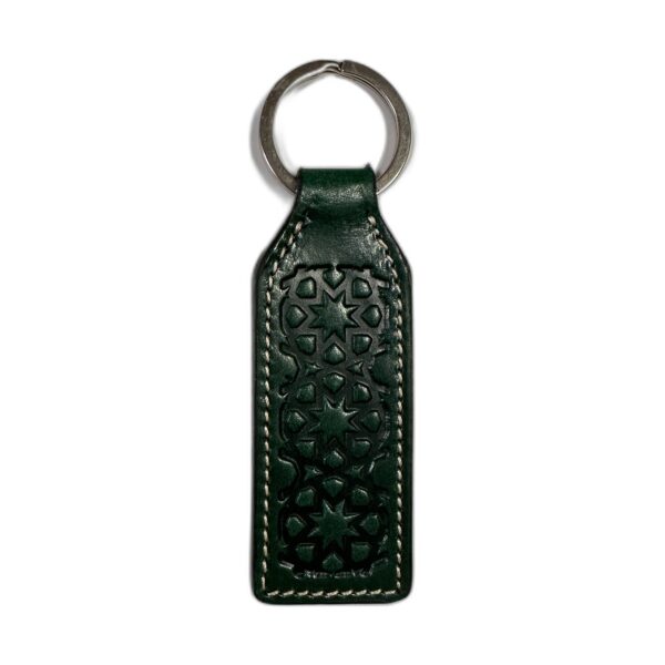 Llavero Piel Estrella Verde