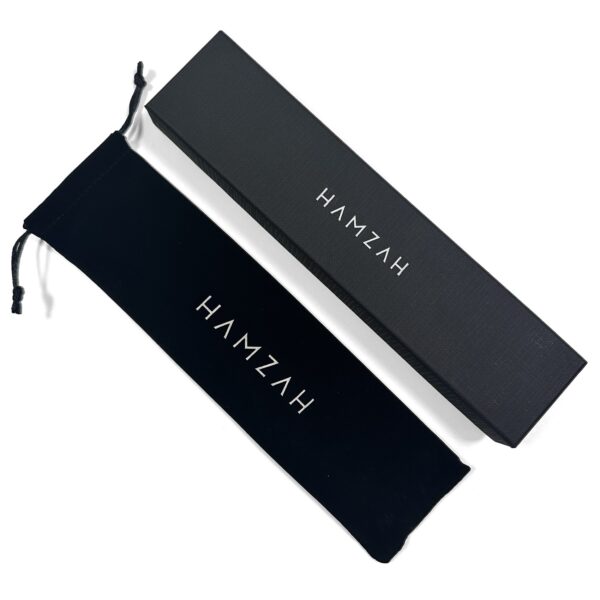 Pack funda terciopelo y caja regalo para abanico Hamzah