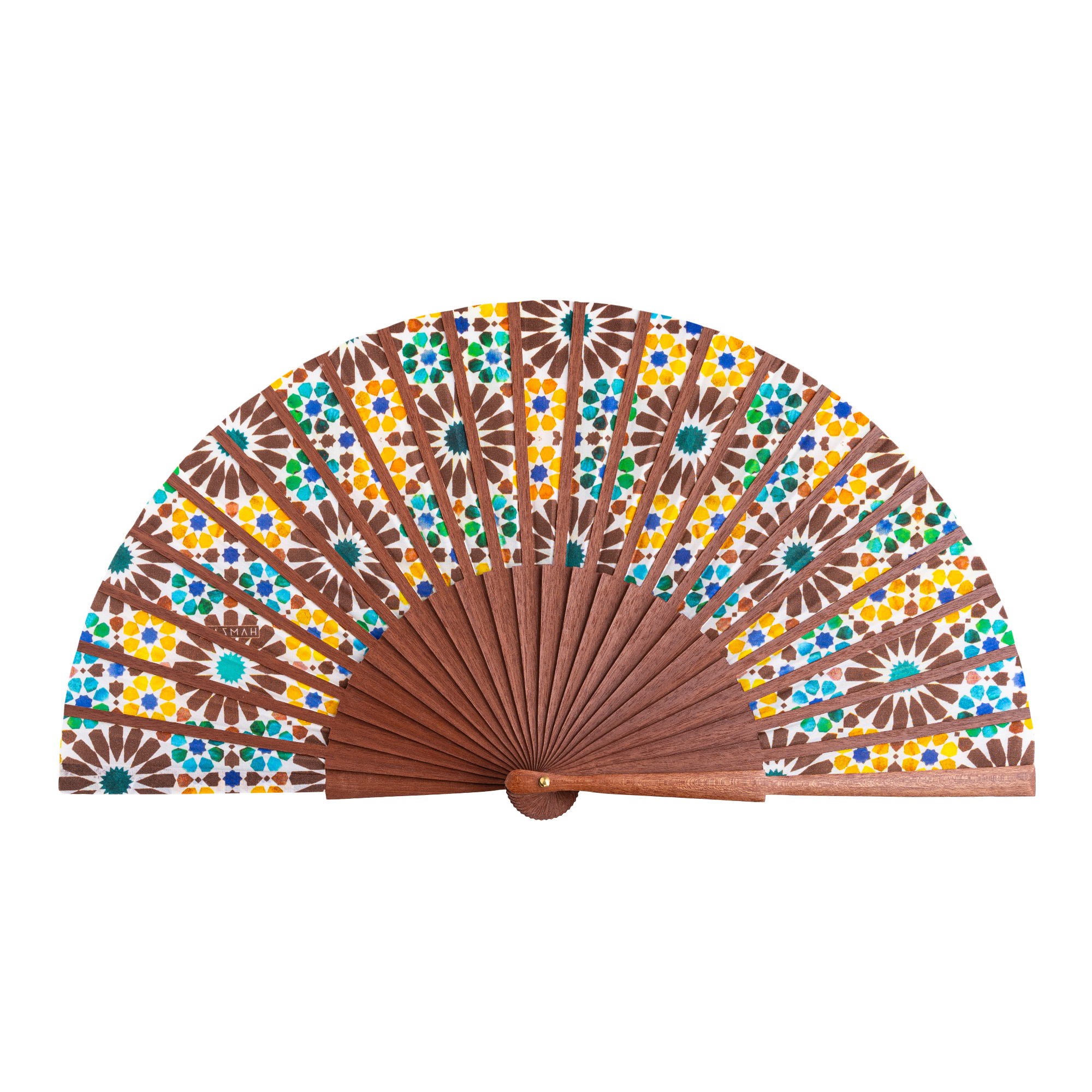 Garnata Brown Silk Hand Fan