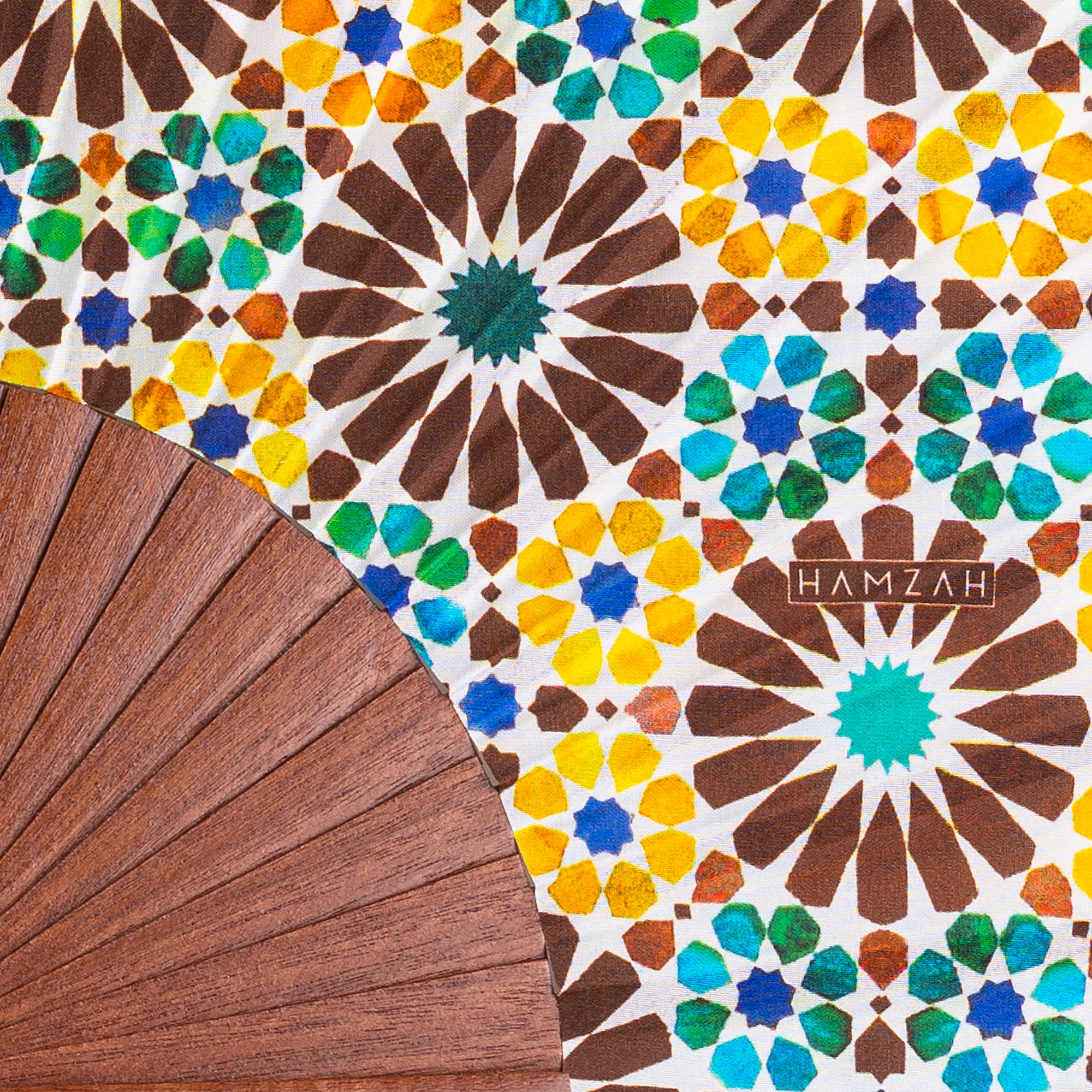 Garnata Brown Silk Hand Fan