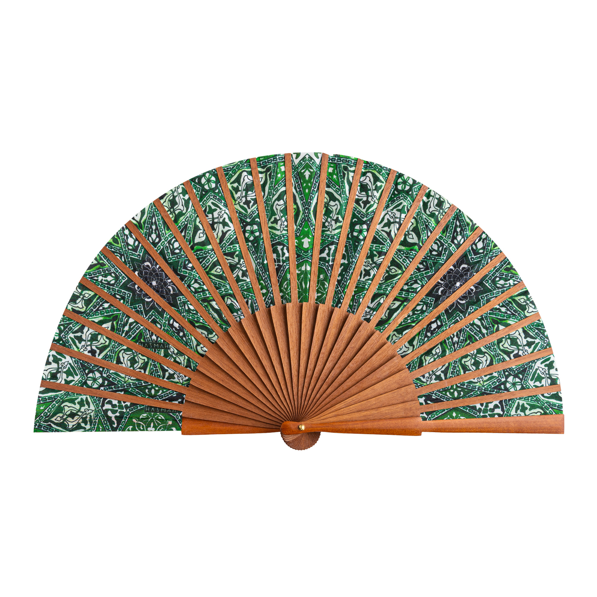 Turkish Green Silk Hand Fan