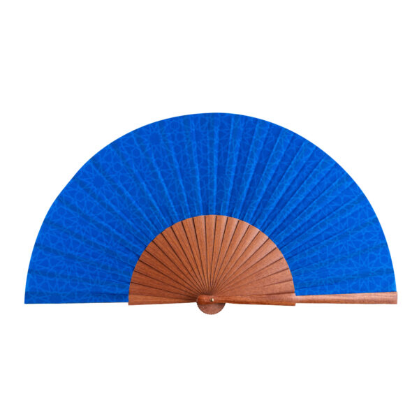 Abanico de Seda Dalila Azul