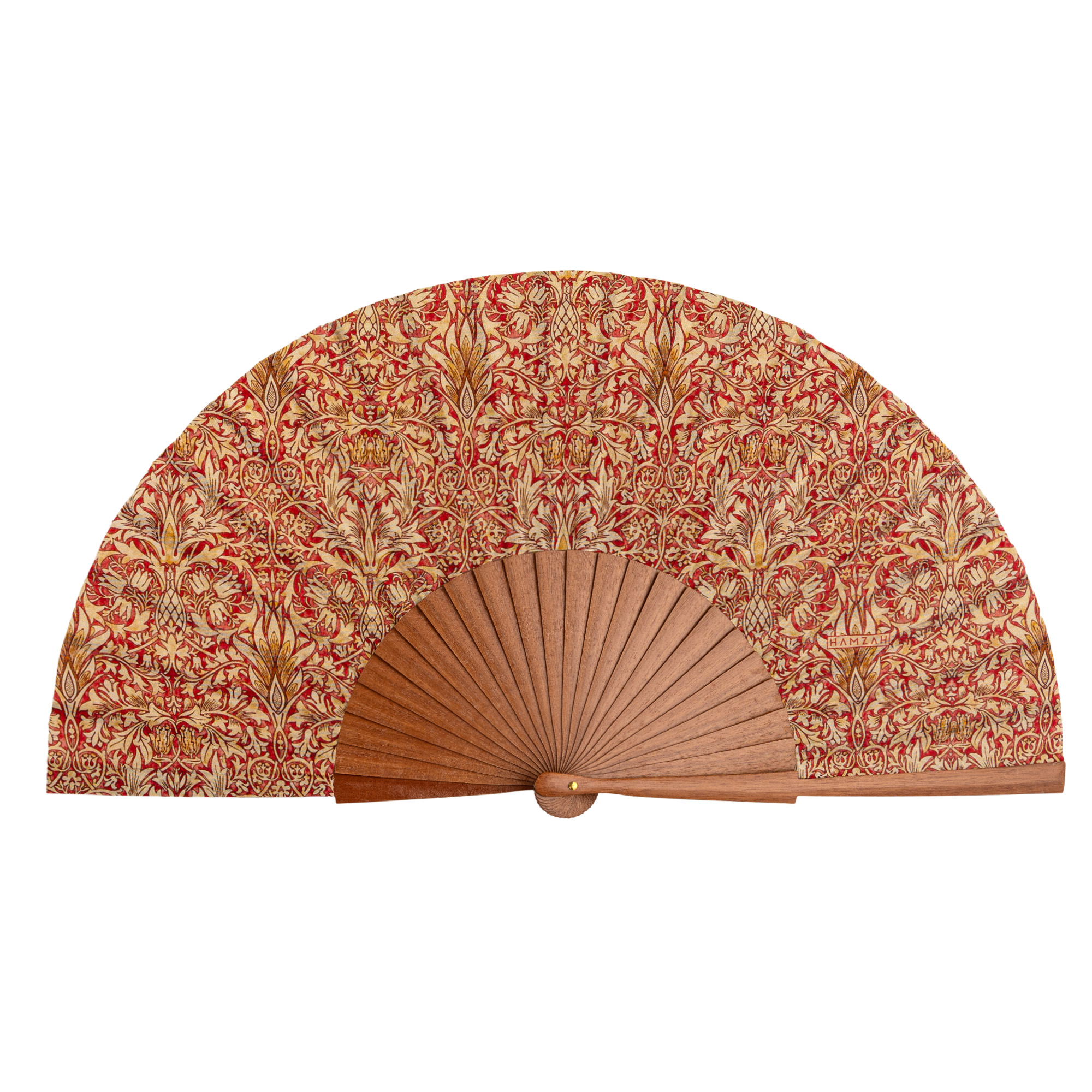Abanico de Seda Renacentista 23 cm