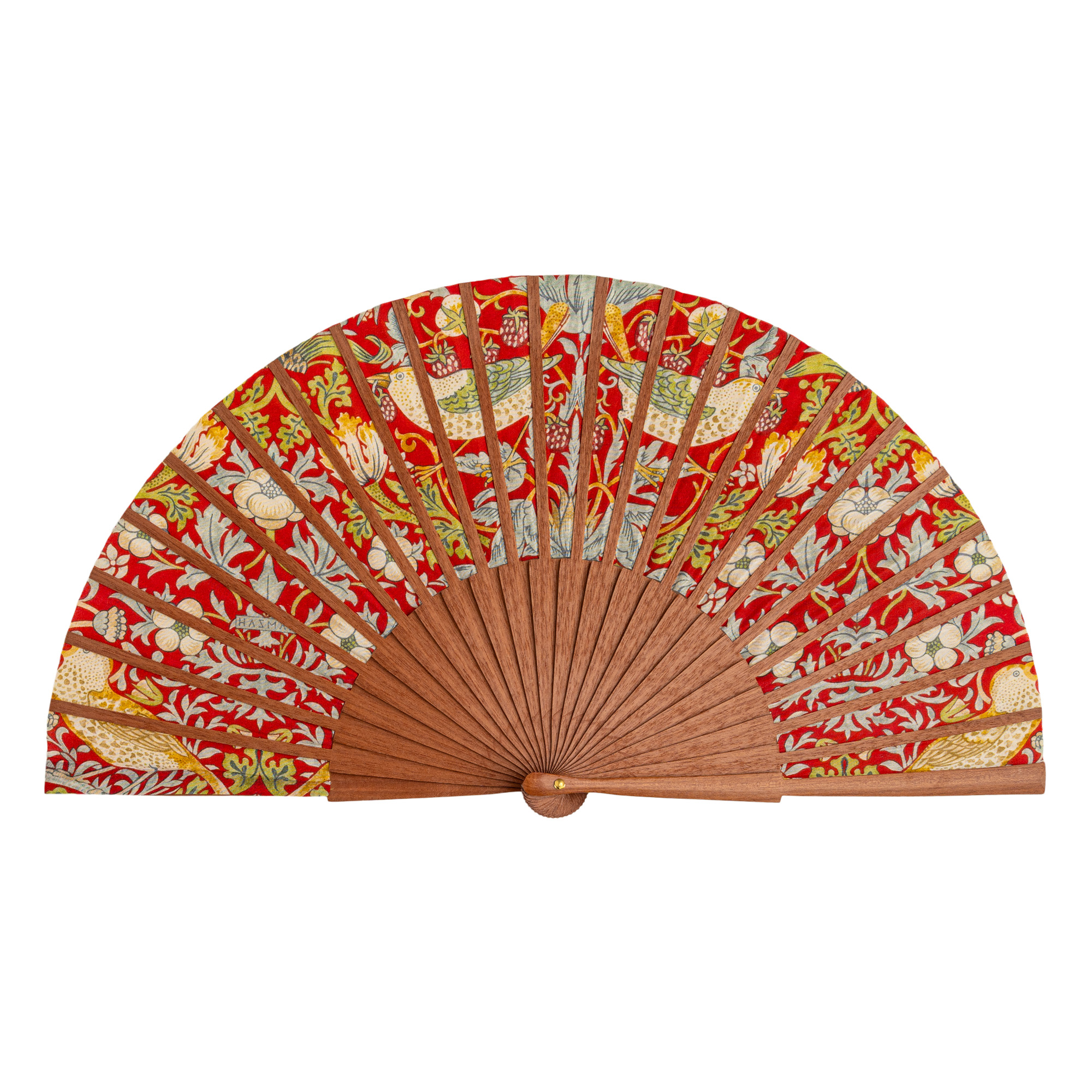 Abanico de Seda Birds 23 cm