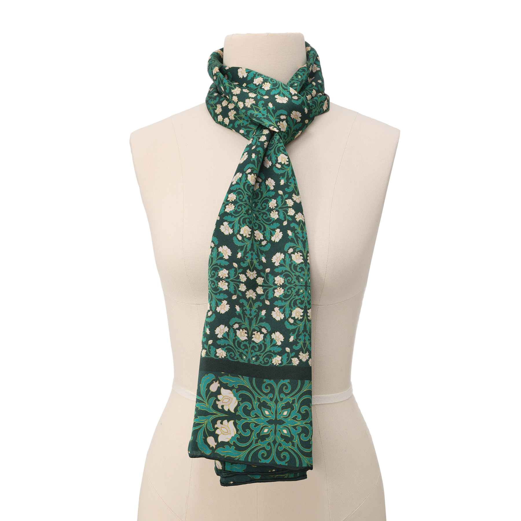Muguet Satin Silk Scarf