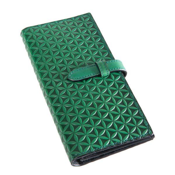 Billetera Freila Flor Verde