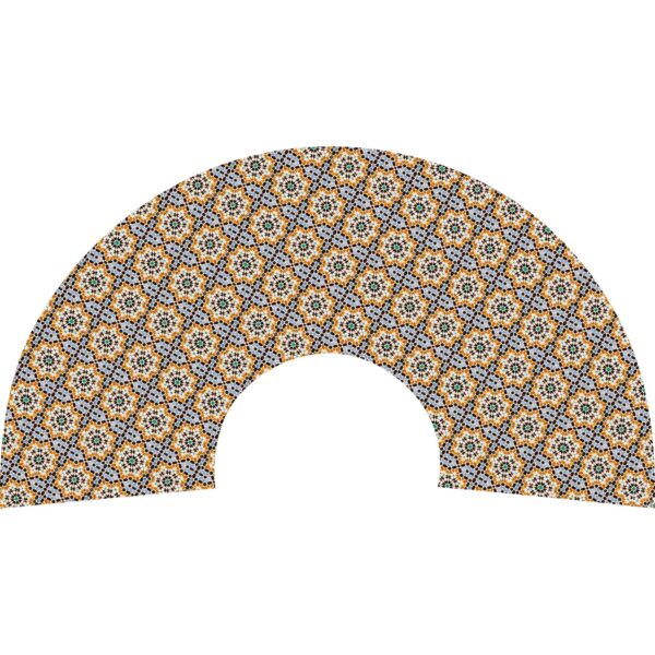 Hand Fan Satin Wasl 23 cm