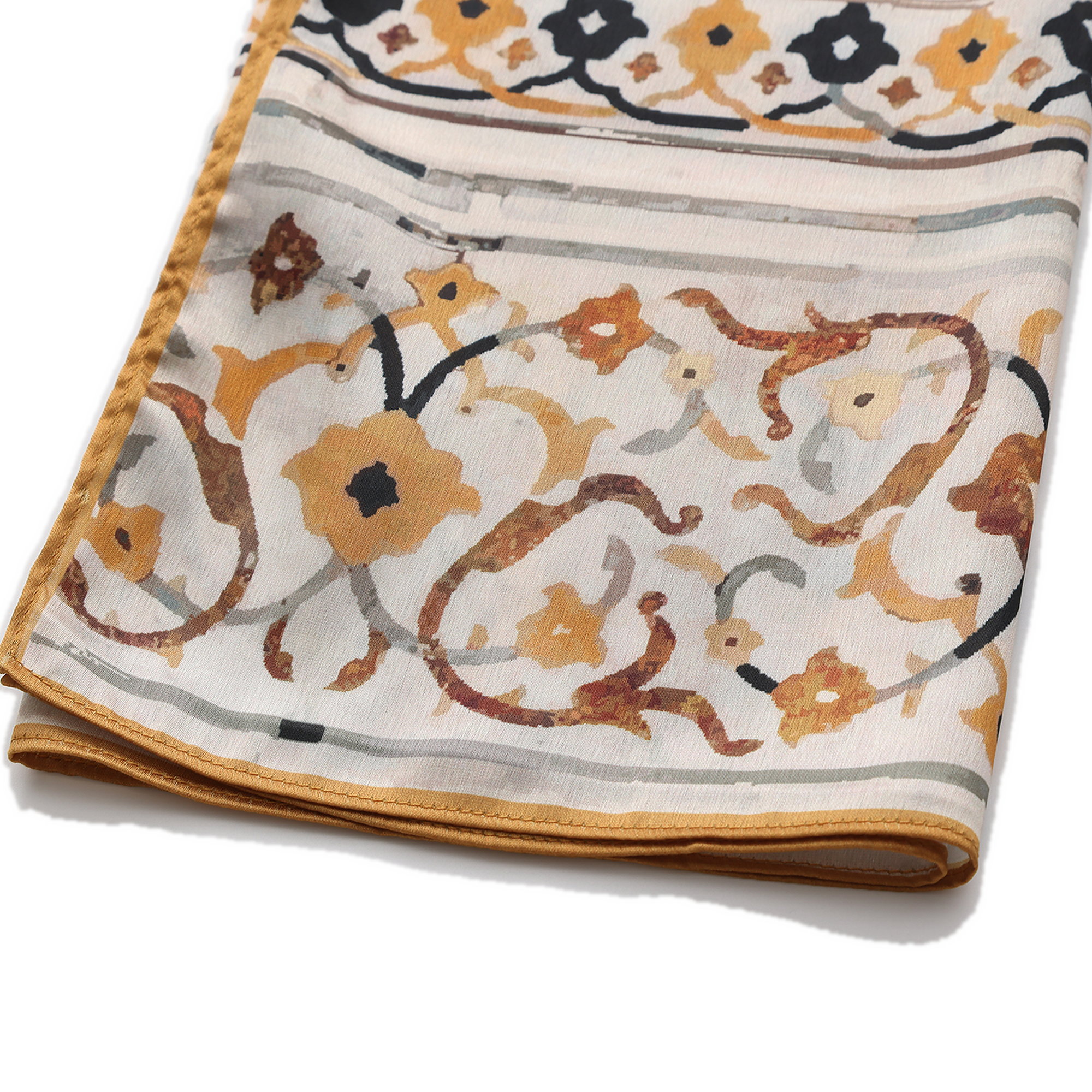 Pañuelo Yasmina, Poly Satin, 180 x 65 cm — detalle del tejido 4