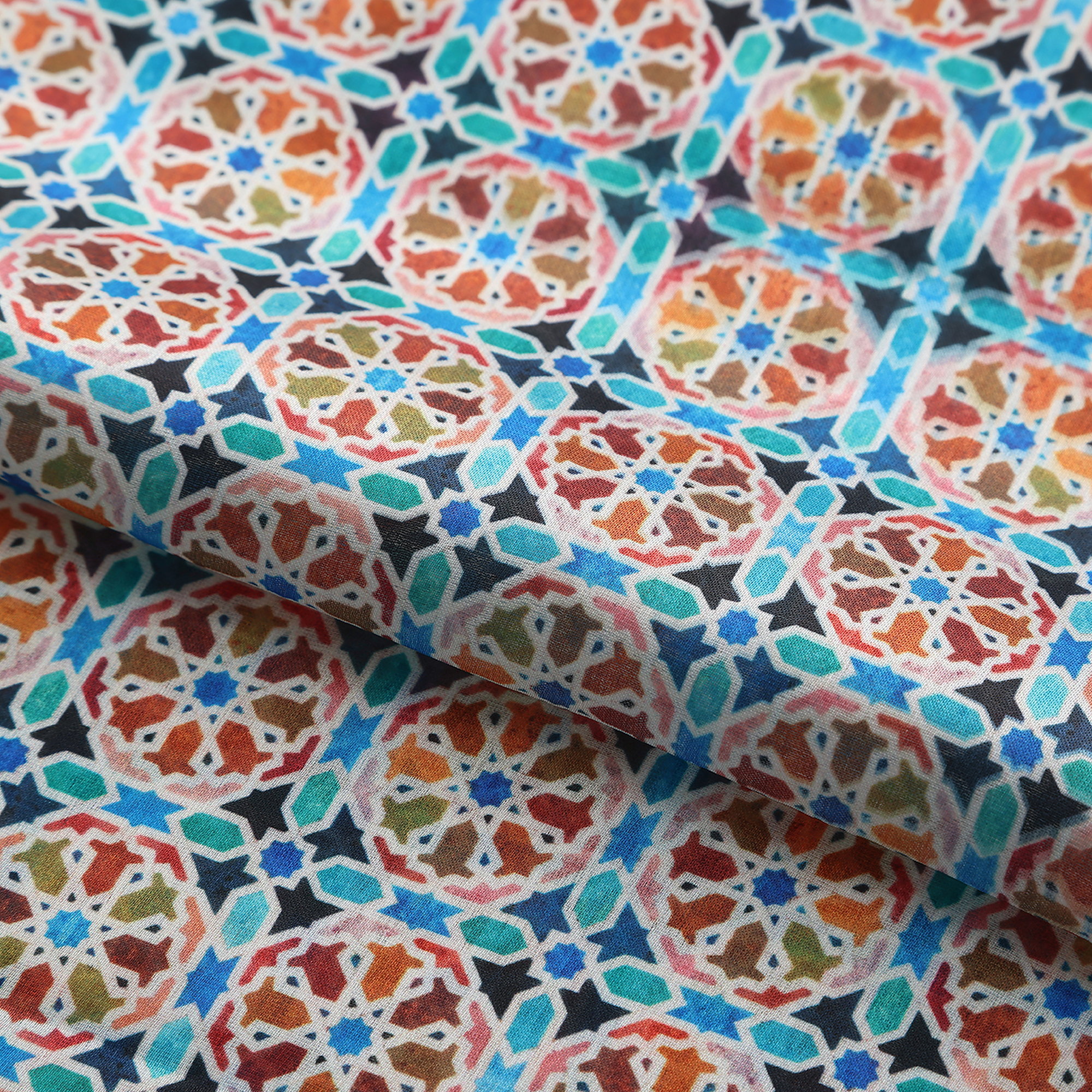 Pañuelo Wallada, Poly Satin, 180 x 65 cm — detalle del tejido 2
