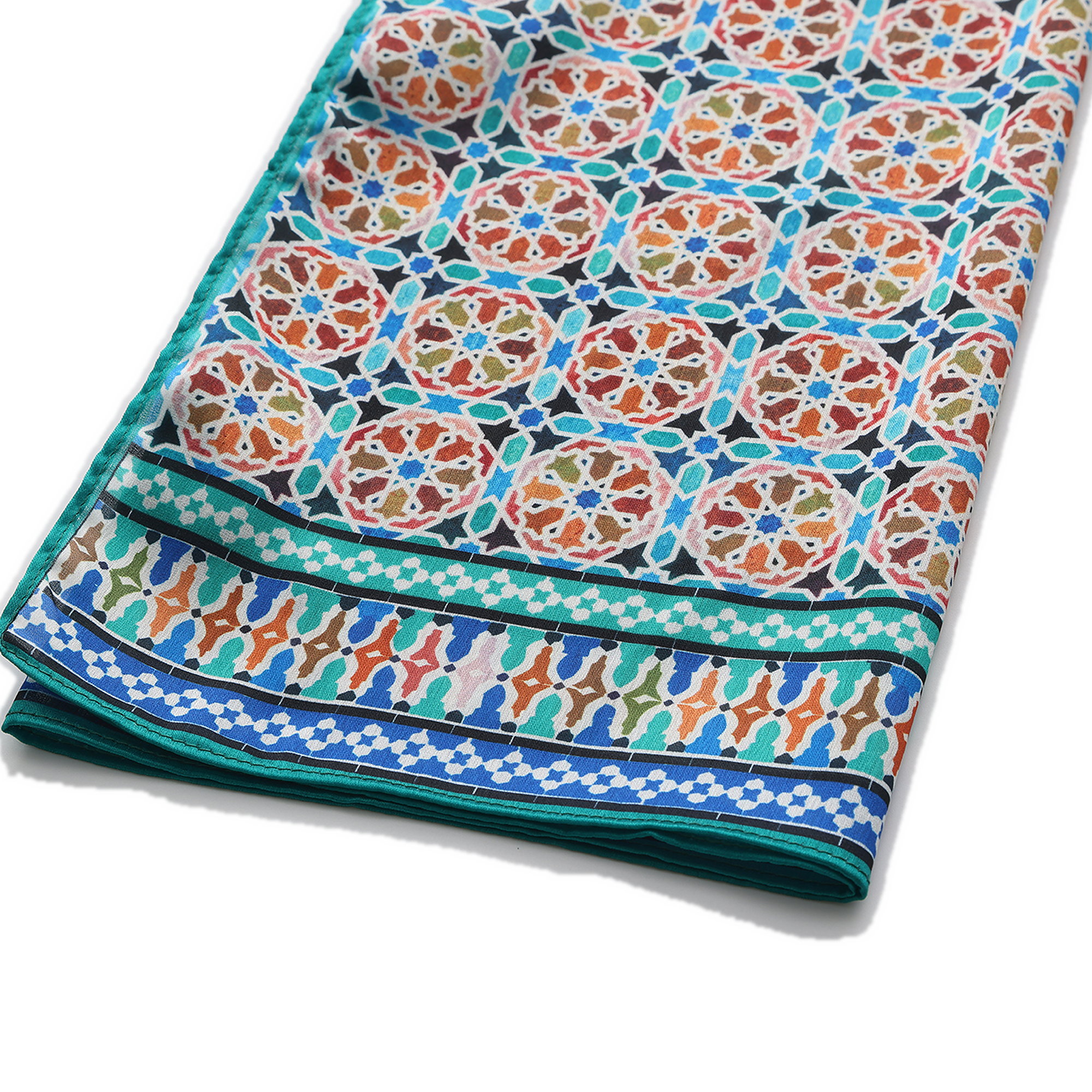 Pañuelo Wallada, Poly Satin, 180 x 65 cm — detalle del tejido 5