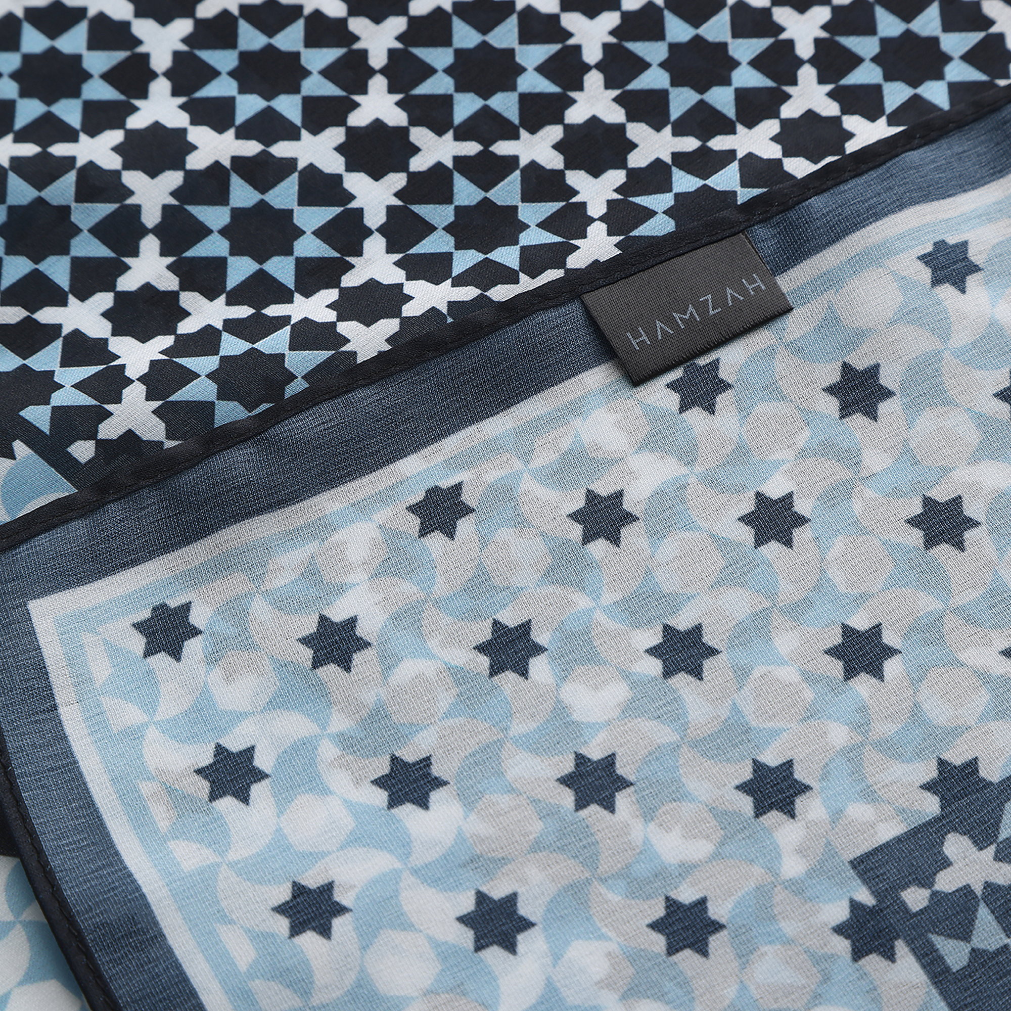 Pañuelo Zoraida, Poly Satin, 180 x 65 cm — detalle del tejido 4
