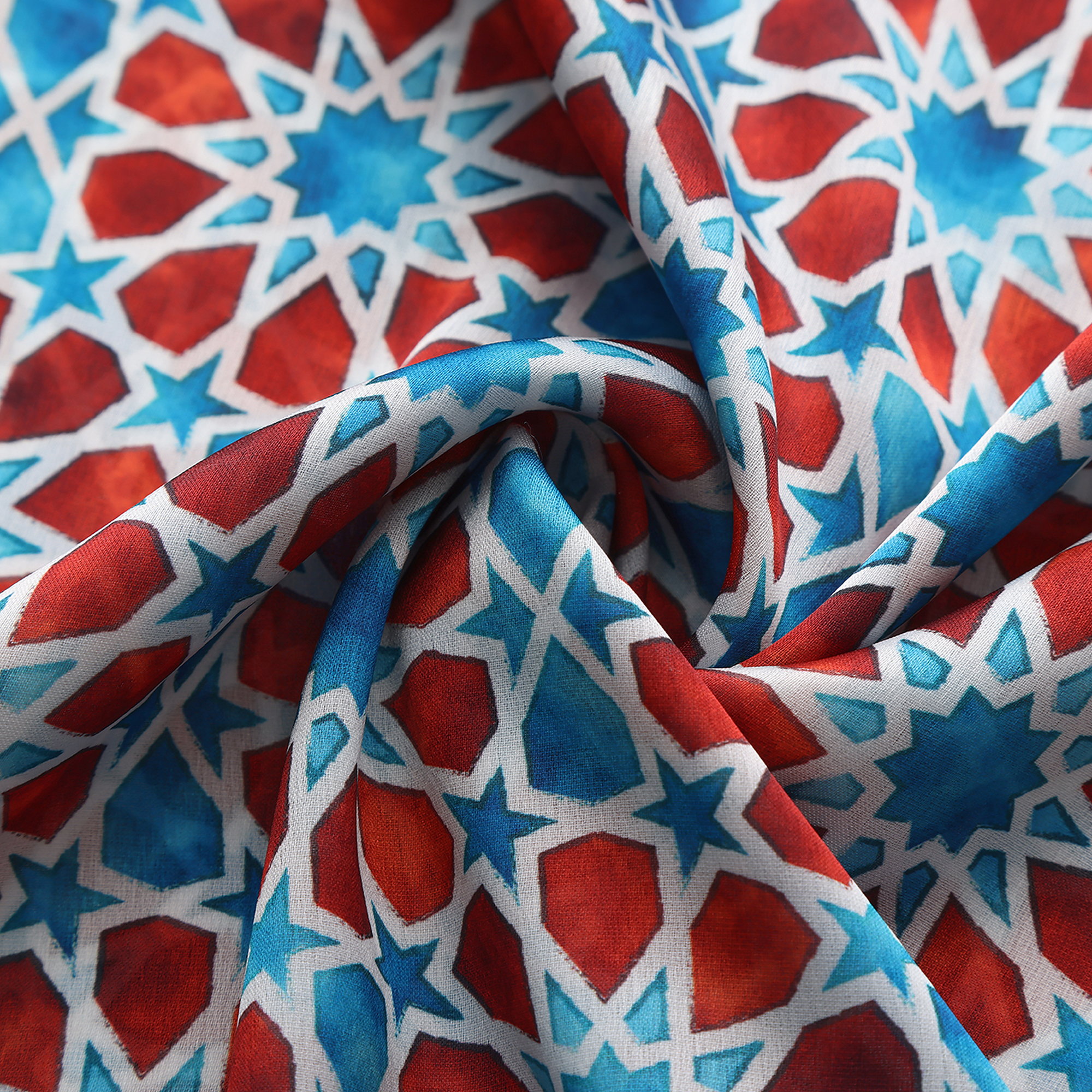 Pañuelo Fátima Marrón, Poly Satin, 180 x 65 cm — detalle del tejido 1