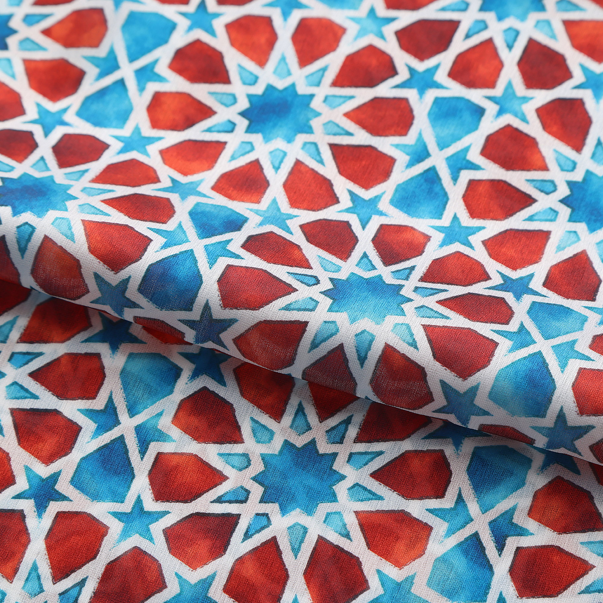 Pañuelo Fátima Marrón, Poly Satin, 180 x 65 cm — detalle del tejido 2