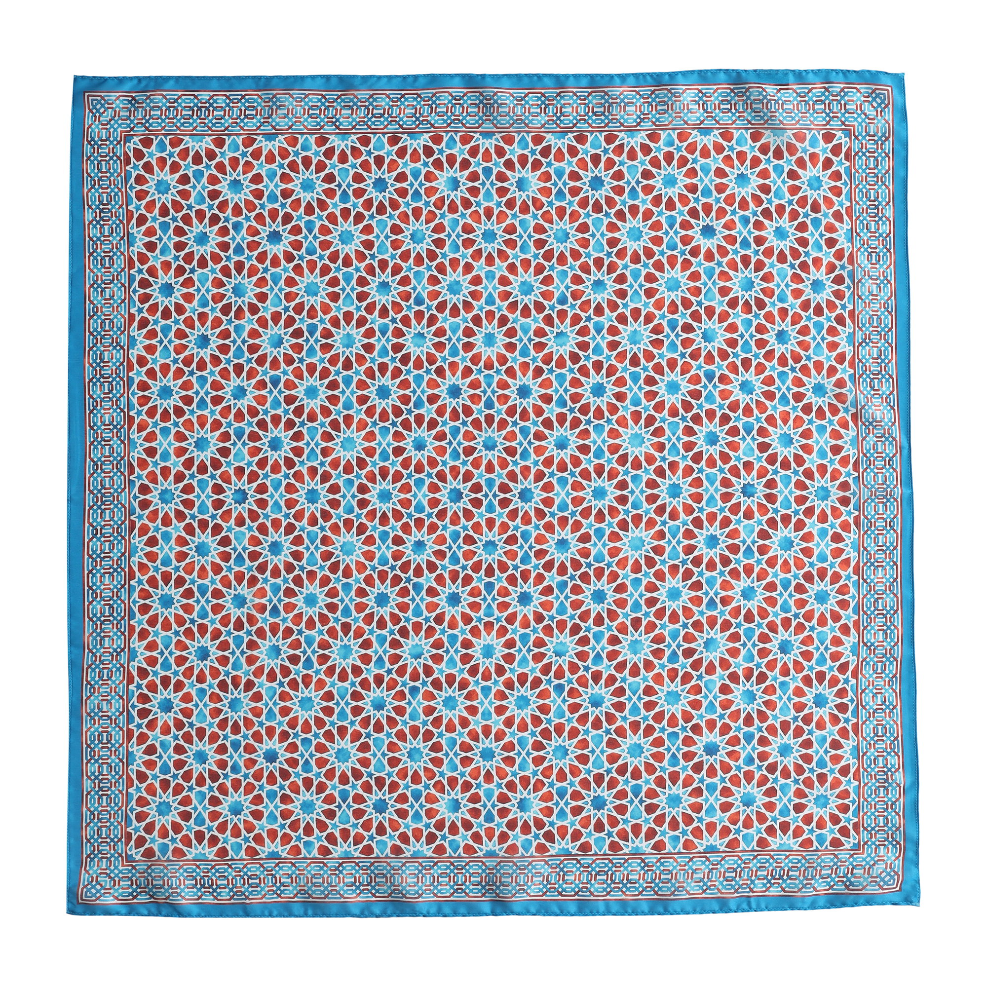 Pañuelo Fátima Marrón, Poly Satin, 70 x 70 cm — vista 1