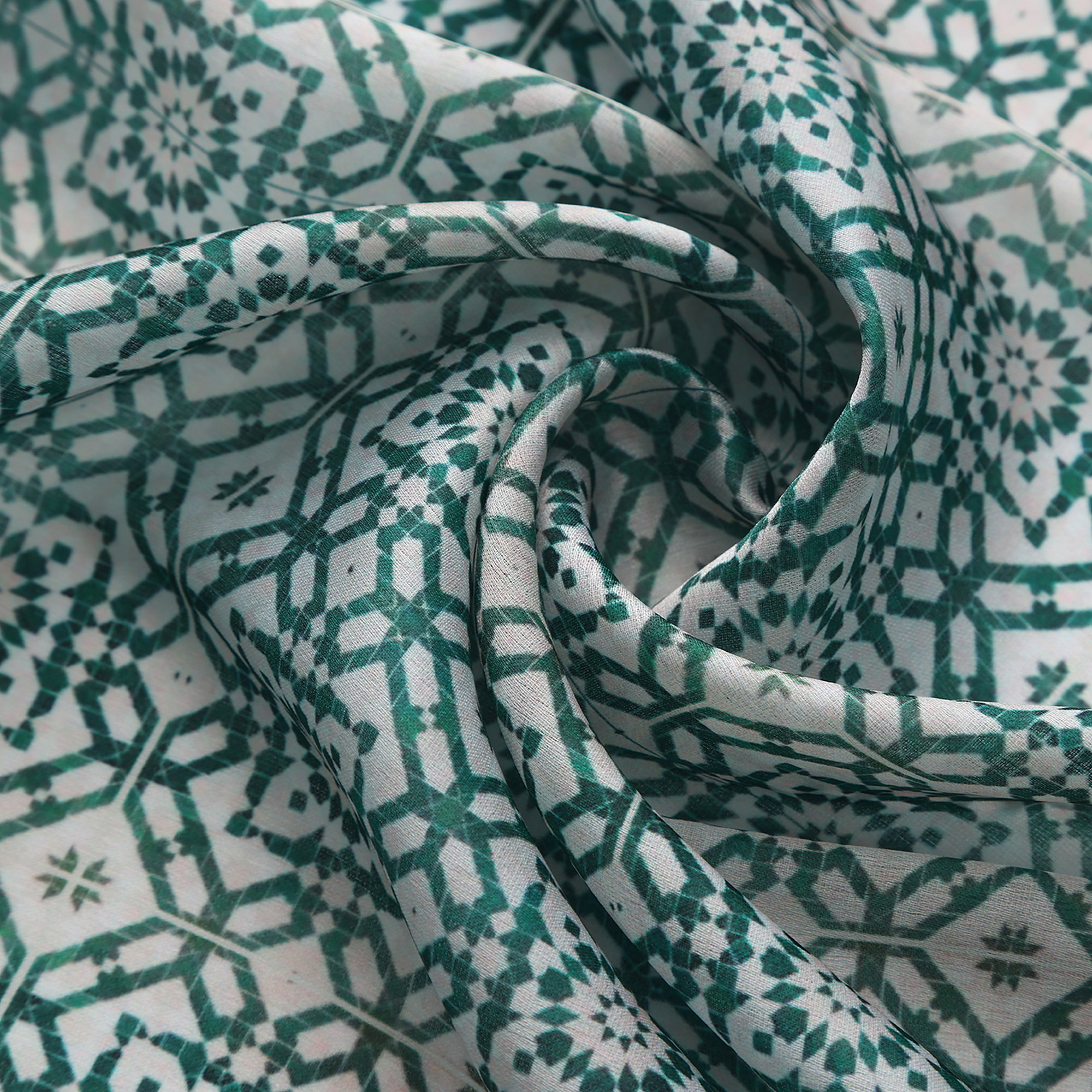 Pañuelo Azahar, Poly Satin, 70 x 70 cm — detalle del tejido 1