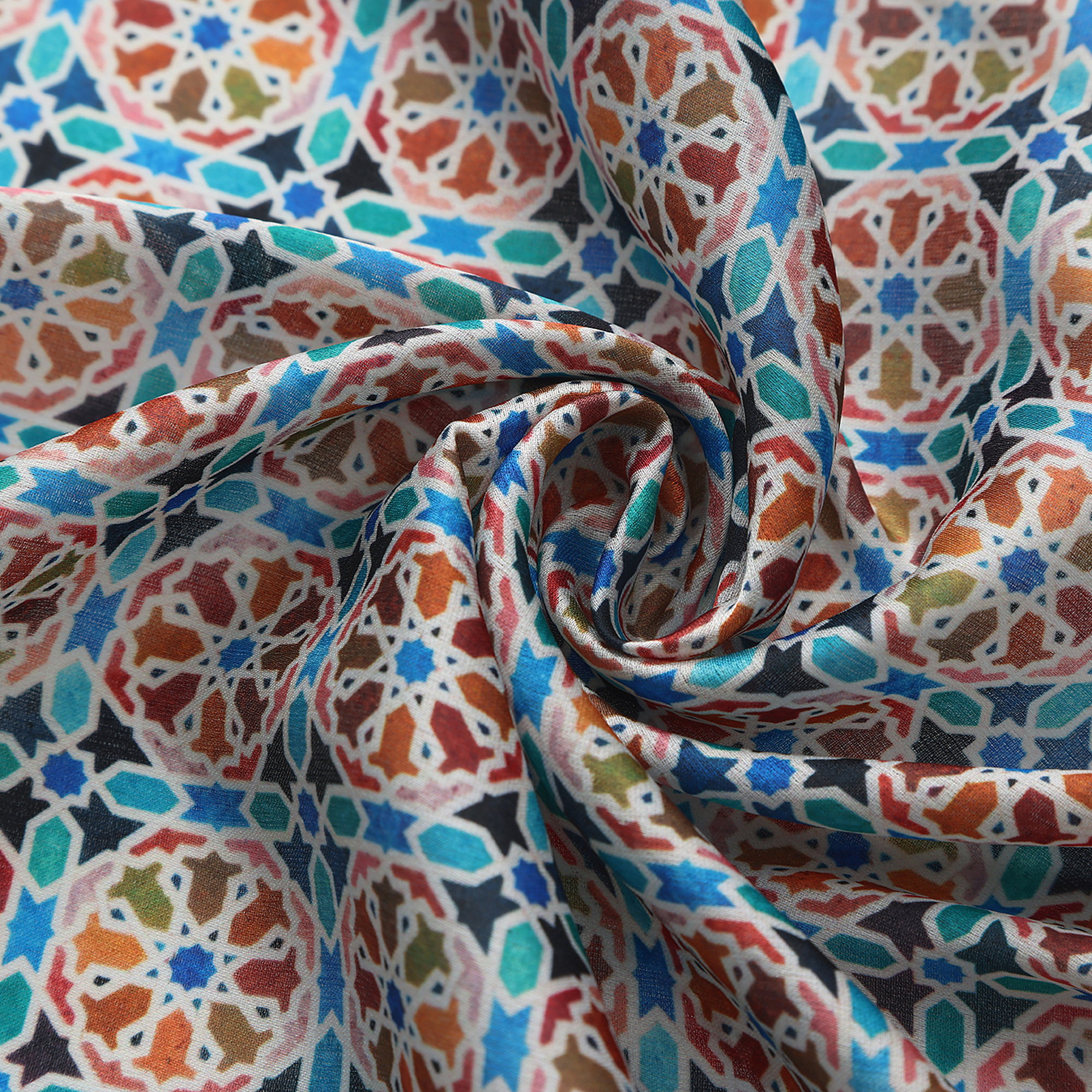 Pañuelo Wallada, Poly Satin, 70 x 70 cm — detalle del tejido 3