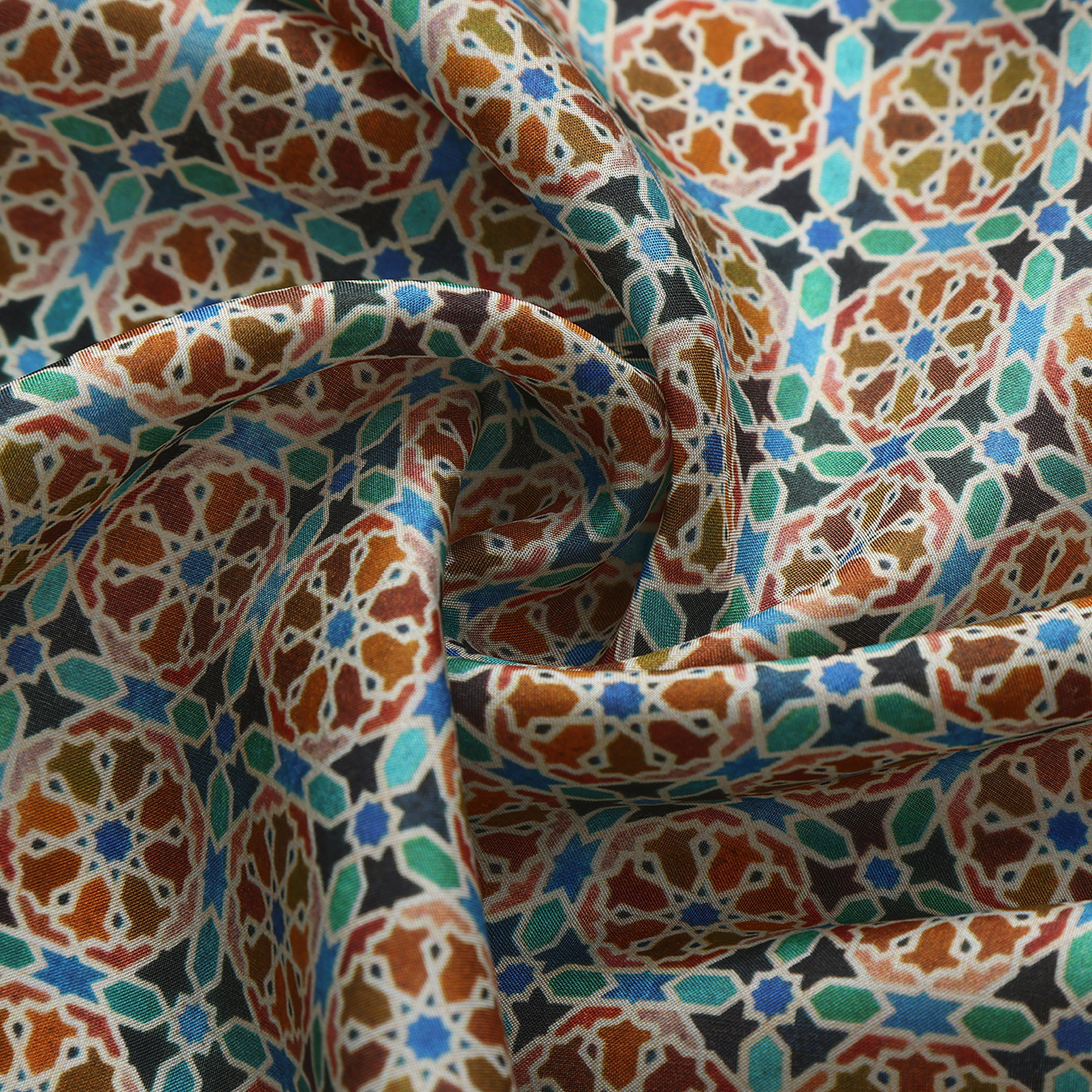 Pañuelo Cuadrado Seda Wallada — detalle del tejido 1